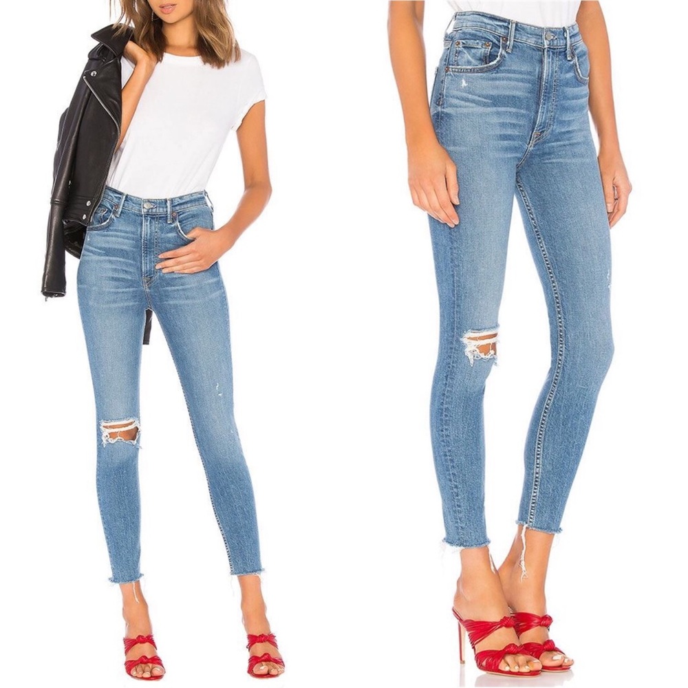GRLFRND Kendall Super Stretch High Rise Skinny Jeans in Amelia Wash